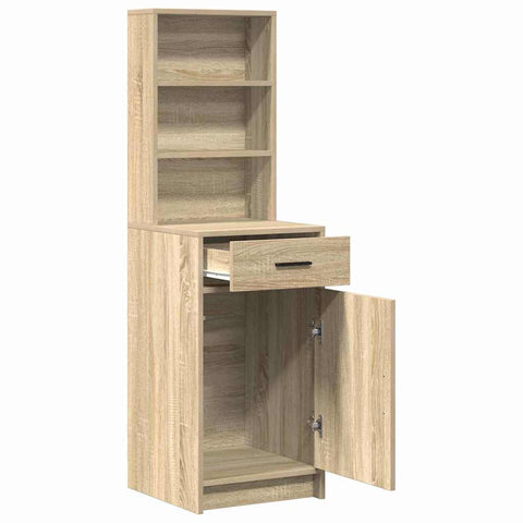 vidaXL Highboard Sonoma Oak 40 x 40.5 x 135 cm Engineered Wood