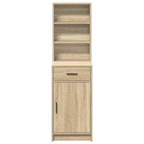 vidaXL Highboard Sonoma Oak 40 x 40.5 x 135 cm Engineered Wood