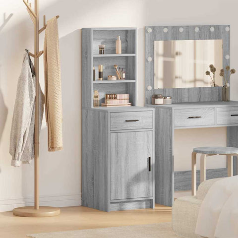 vidaXL Highboard Grey sonoma 40 x 40.5 x 135 cm Engineered wood