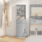 vidaXL Highboard Grey sonoma 40 x 40.5 x 135 cm Engineered wood