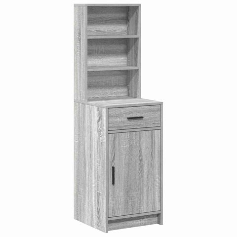 vidaXL Highboard Grey sonoma 40 x 40.5 x 135 cm Engineered wood