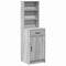 vidaXL Highboard Grey sonoma 40 x 40.5 x 135 cm Engineered wood