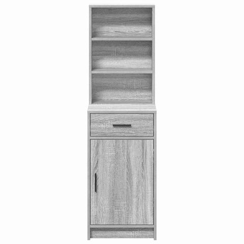 vidaXL Highboard Grey sonoma 40 x 40.5 x 135 cm Engineered wood
