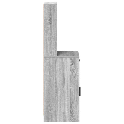 vidaXL Highboard Grey sonoma 40 x 40.5 x 135 cm Engineered wood