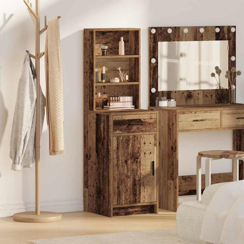 vidaXL Highboard Old wood 40 x 40.5 x 135 cm Engineered wood