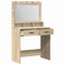 vidaXL Dressing Table with LED Lights in Sonoma Oak - 79 x 41 x 135 cm