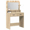 vidaXL Dressing Table with LED Lights in Sonoma Oak - 79 x 41 x 135 cm