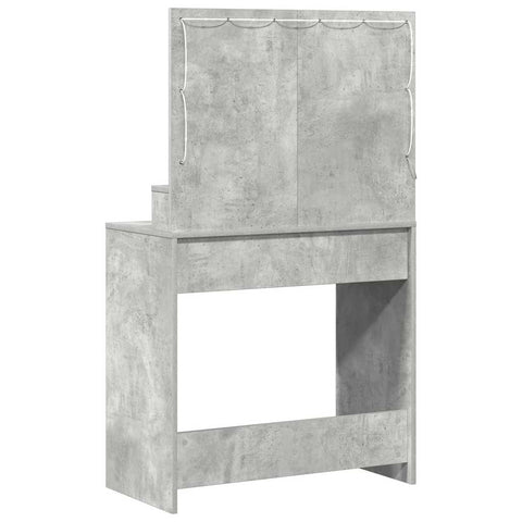 vidaXL Dressing Table Concrete grey 79 x 41 x 135 cm Engineered wood