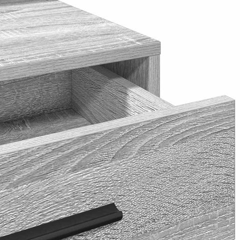 vidaXL Dressing Table Grey Sonoma 79 x 41 x 135 cm Engineered wood