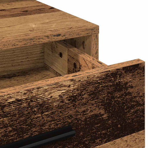 vidaXL Dressing Table Old wood 79 x 41 x 135 cm Engineered wood