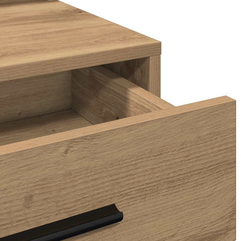 vidaXL Dressing Table Artisan oak 79 x 41 x 135 cm Engineered wood