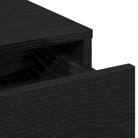 vidaXL Dressing Table Black oak 50 x 41 x 135 cm Engineered wood