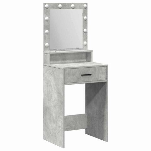 vidaXL Dressing Table Concrete grey 50 x 41 x 135 cm Engineered wood