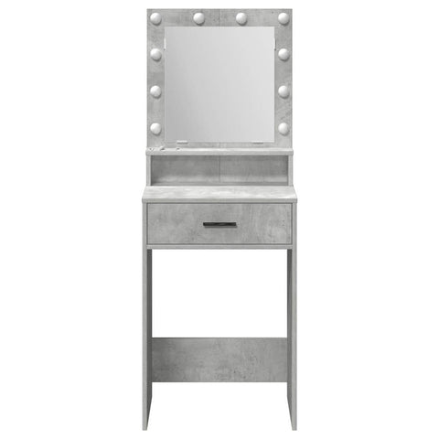 vidaXL Dressing Table Concrete grey 50 x 41 x 135 cm Engineered wood
