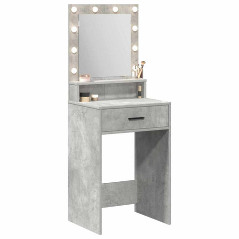 vidaXL Dressing Table Concrete grey 50 x 41 x 135 cm Engineered wood