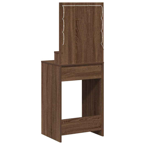 vidaXL Dressing Table Brown oak 50 x 41 x 135 cm Engineered wood