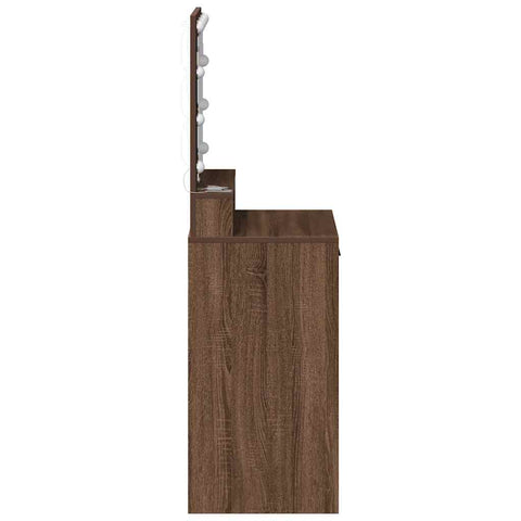 vidaXL Dressing Table Brown oak 50 x 41 x 135 cm Engineered wood