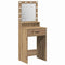 vidaXL Dressing Table Artisan oak 50 x 41 x 135 cm Engineered wood