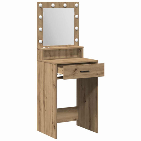 vidaXL Dressing Table Artisan oak 50 x 41 x 135 cm Engineered wood
