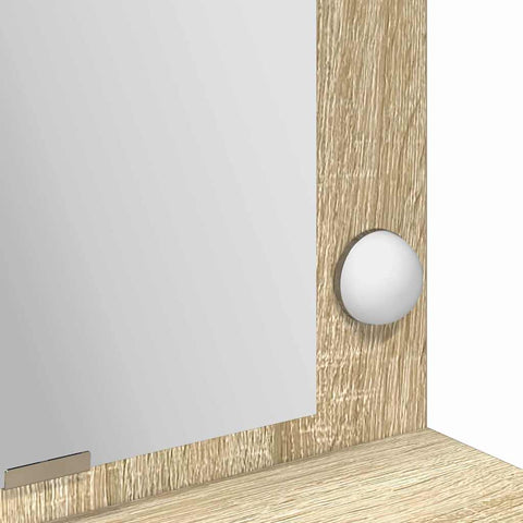 vidaXL Dressing Table Sonoma oak 100 x 41 x 135 cm Engineered wood