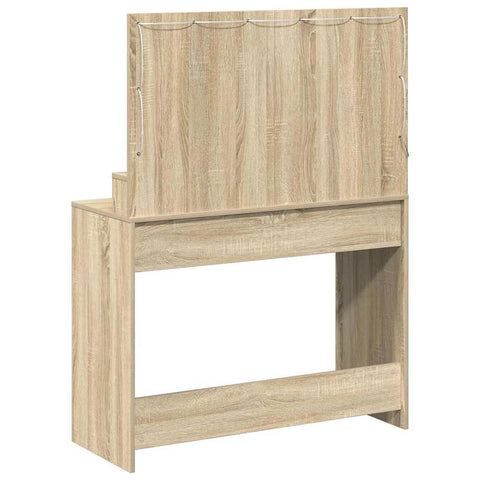 vidaXL Dressing Table Sonoma oak 100 x 41 x 135 cm Engineered wood