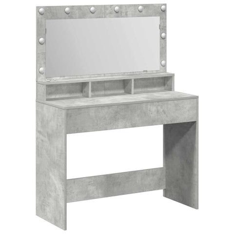 vidaXL Dressing Table Concrete grey 100 x 41 x 135 cm Engineered wood