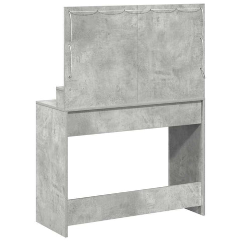 vidaXL Dressing Table Concrete grey 100 x 41 x 135 cm Engineered wood