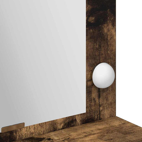 vidaXL Dressing Table Smoked Oak 100 x 41 x 135 cm Engineered wood