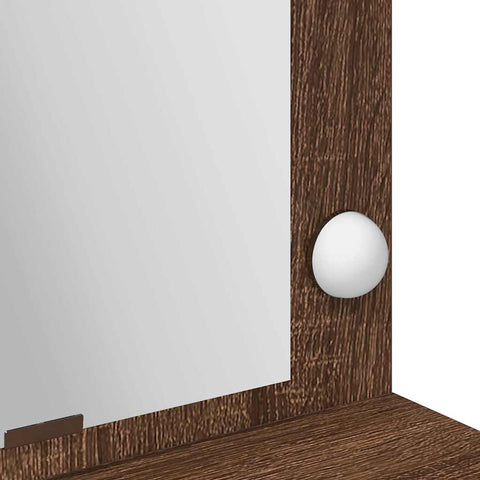 vidaXL Dressing Table Brown Oak 100 x 41 x 135 cm Engineered wood