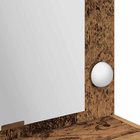 vidaXL Dressing Table Old wood 100 x 41 x 135 cm Engineered wood