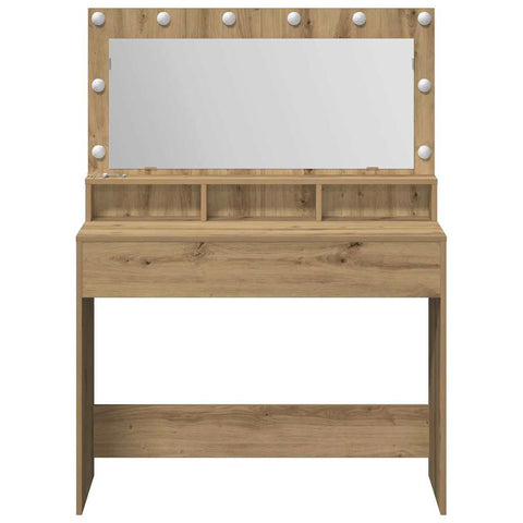 vidaXL Dressing Table Artisan oak 100 x 41 x 135 cm Engineered wood