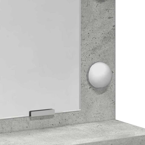 vidaXL Dressing Table Concrete grey 79 x 41 x 135 cm Engineered wood