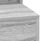 vidaXL Vanity Table Grey sonoma Engineered Wood 75.5 x 41 x 135 cm