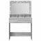 vidaXL Vanity Table Grey sonoma Engineered Wood 75.5 x 41 x 135 cm