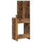 vidaXL Dressing Table with LED Lights - Old Wood, 50x41x135 cm