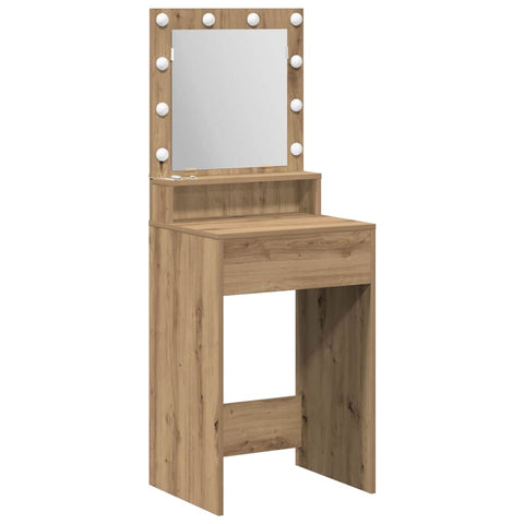 vidaXL Dressing Table Artisan oak 50 x 41 x 135 cm Engineered wood