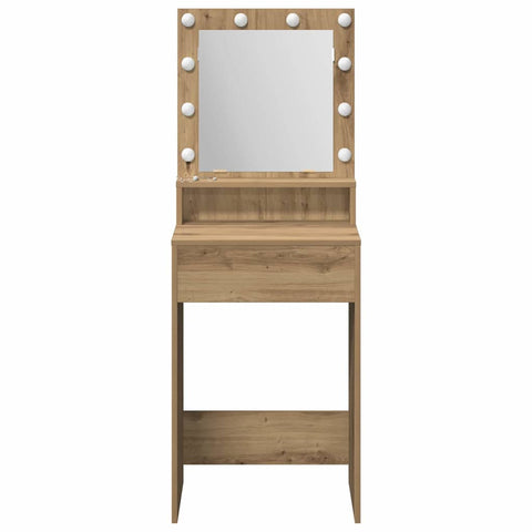 vidaXL Dressing Table Artisan oak 50 x 41 x 135 cm Engineered wood