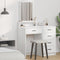 vidaXL Dressing Table White 50 x 41 x 140 cm Engineered wood