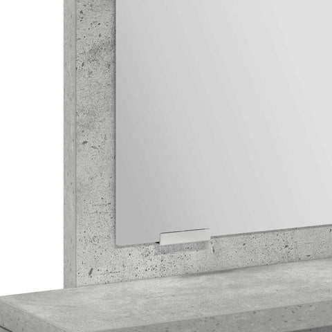 vidaXL Dressing Table Concrete grey 50 x 41 x 140 cm Engineered wood