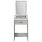 vidaXL Dressing Table Concrete grey 50 x 41 x 140 cm Engineered wood