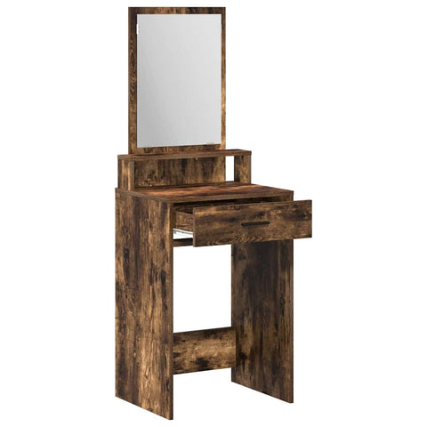 vidaXL Dressing Table Smoked oak 50 x 41 x 140 cm Engineered wood