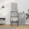 vidaXL Dressing Table Grey sonoma 50 x 41 x 140 cm Engineered wood