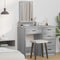 vidaXL Dressing Table Grey sonoma 50 x 41 x 140 cm Engineered wood