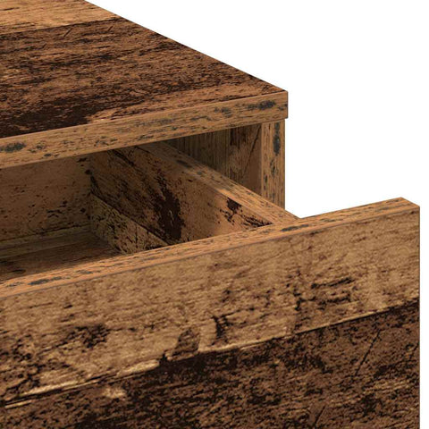 vidaXL Dressing Table with Drawers - Old Wood 50x41x140 cm