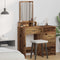 vidaXL Dressing Table with Drawers - Old Wood 50x41x140 cm