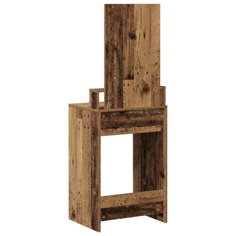 vidaXL Dressing Table with Drawers - Old Wood 50x41x140 cm
