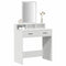 vidaXL Dressing Table White 79 x 41 x 140 cm Engineered wood