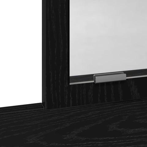 vidaXL Dressing Table Black oak 79 x 41 x 140 cm Engineered wood