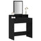 vidaXL Dressing Table Black oak 79 x 41 x 140 cm Engineered wood