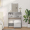 vidaXL Dressing Table Concrete grey 79 x 41 x 140 cm Engineered wood